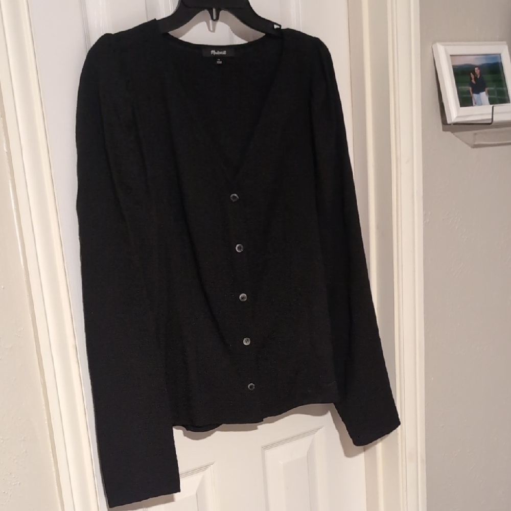 Black Madewell Button Down Blouse
